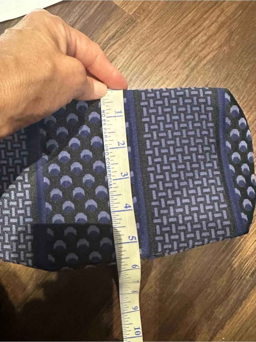 Bulgari Blue and Black Patterned Cosmetic Pouch